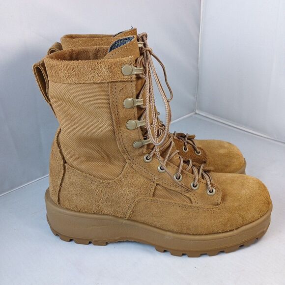 Altama US Army Gore-Tex Combat Boots size 5.5 R Steel Toes Tan Vibram Sole main image 8